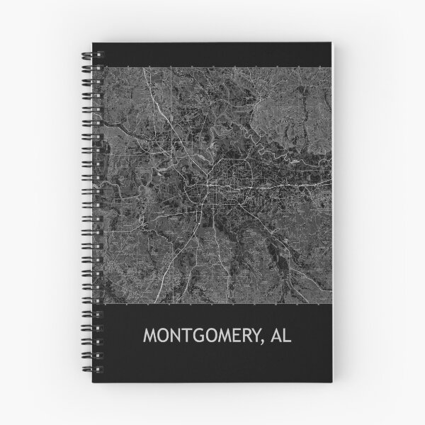 Item preview, MONTGOMERY, AL 100K Topographical Map Black designed and sold by PGHPhotoCo.