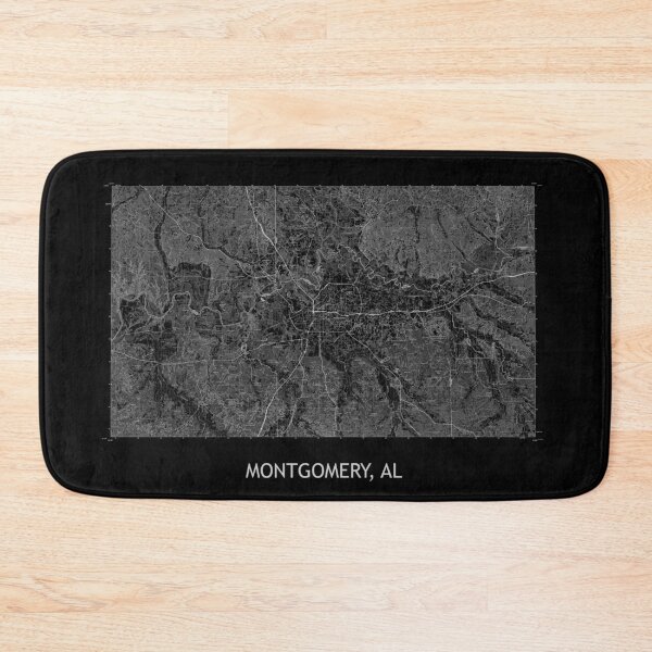 Item preview, MONTGOMERY, AL 100K Topographical Map Black designed and sold by PGHPhotoCo.