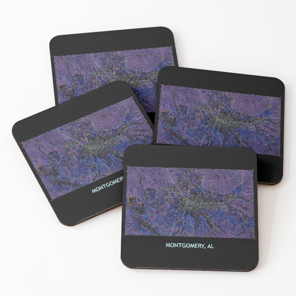 Item preview, MONTGOMERY, AL100K Topographical Map Dark designed and sold by PGHPhotoCo.