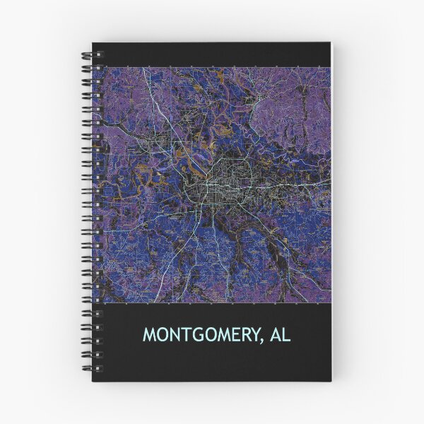 Item preview, MONTGOMERY, AL100K Topographical Map Dark designed and sold by PGHPhotoCo.