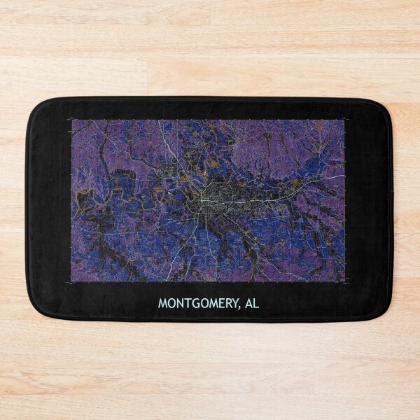 Item preview, MONTGOMERY, AL100K Topographical Map Dark designed and sold by PGHPhotoCo.