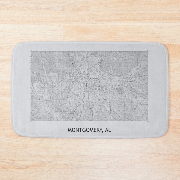 Item preview, MONTGOMERY, AL 100K Topographical Map Grey designed and sold by PGHPhotoCo.
