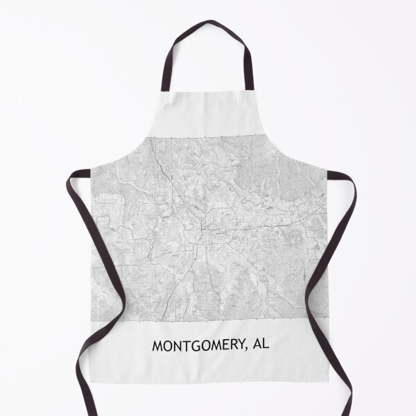 Item preview, MONTGOMERY, AL 100K Topographical Map Black and White designed and sold by PGHPhotoCo.