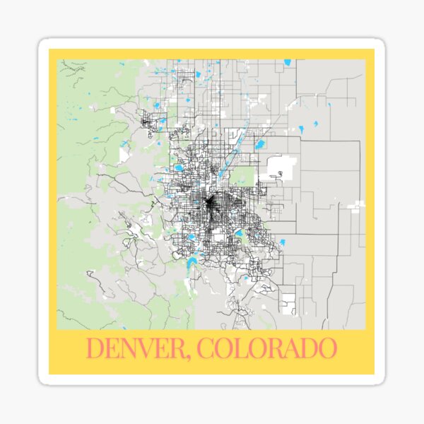 Item preview, Minimalist Map of Denver  designed and sold by design2xstudio.