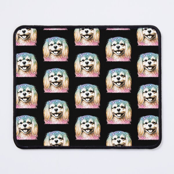 Item preview, Glitter Tibetan Spaniel Dog Face designed and sold by TheAnimalZ00.
