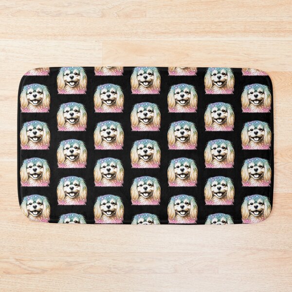 Item preview, Glitter Tibetan Spaniel Dog Face designed and sold by TheAnimalZ00.