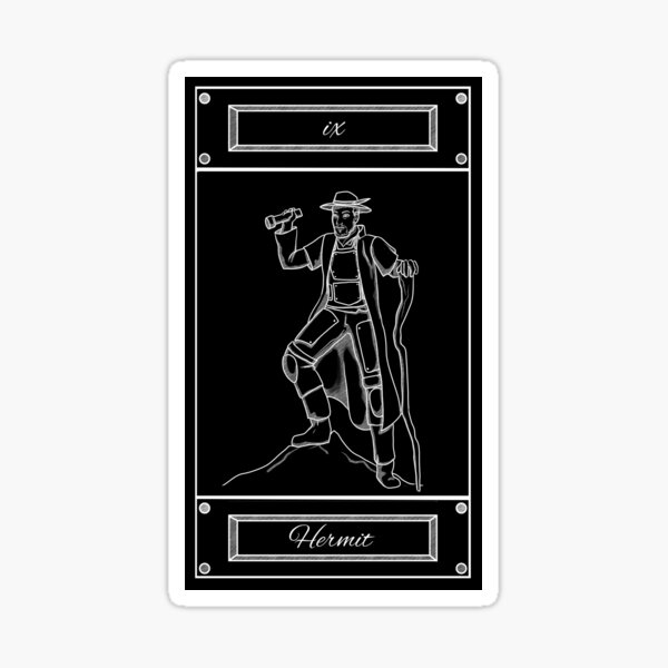 Item preview, Tarot Card - Hermit designed and sold by StaticKlingShop.