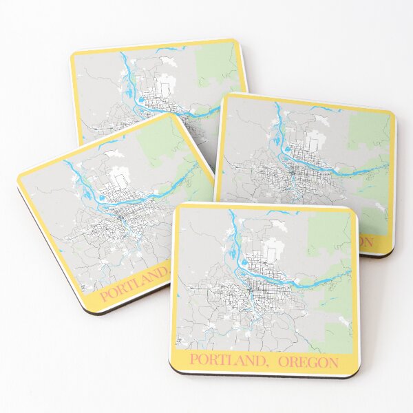 Item preview, Minimalist Map of Portland in Oregon designed and sold by design2xstudio.