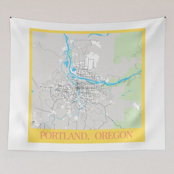 Item preview, Minimalist Map of Portland in Oregon designed and sold by design2xstudio.