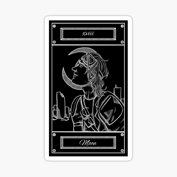 Item preview, Tarot Card - Moon designed and sold by StaticKlingShop.
