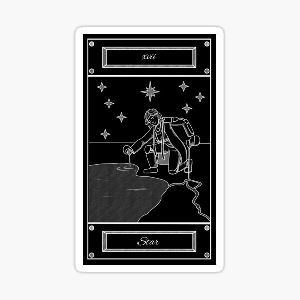 Item preview, Tarot Card - Star 2 designed and sold by StaticKlingShop.
