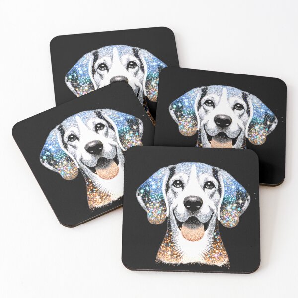 Item preview, Glitter Treeing Walker Coonhound Dog Face designed and sold by TheAnimalZ00.