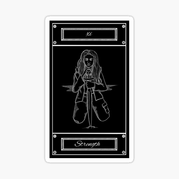 Item preview, Tarot Card - Strength designed and sold by StaticKlingShop.