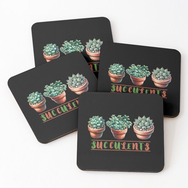 Item preview, Cute succulents in terracotta pots designed and sold by whee25.