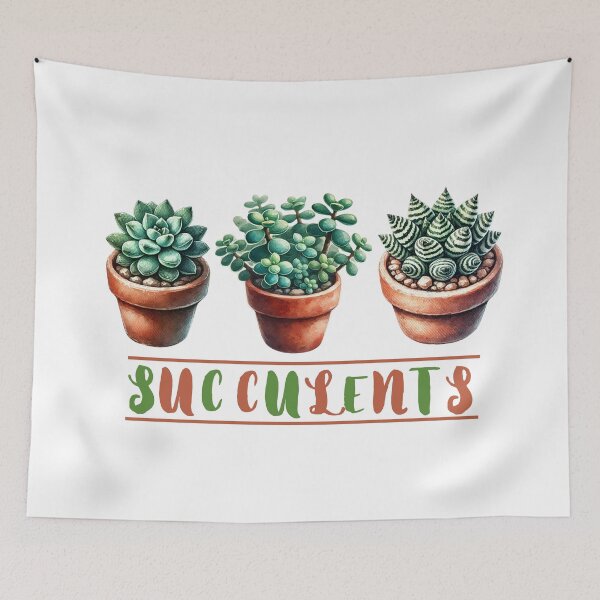 Item preview, Cute succulents in terracotta pots designed and sold by whee25.