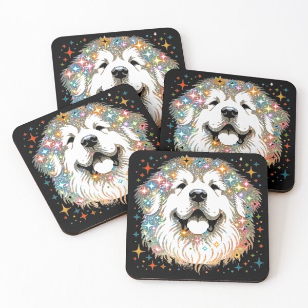 Item preview, Glitter Tibetan Mastiff Dog Face designed and sold by TheAnimalZ00.