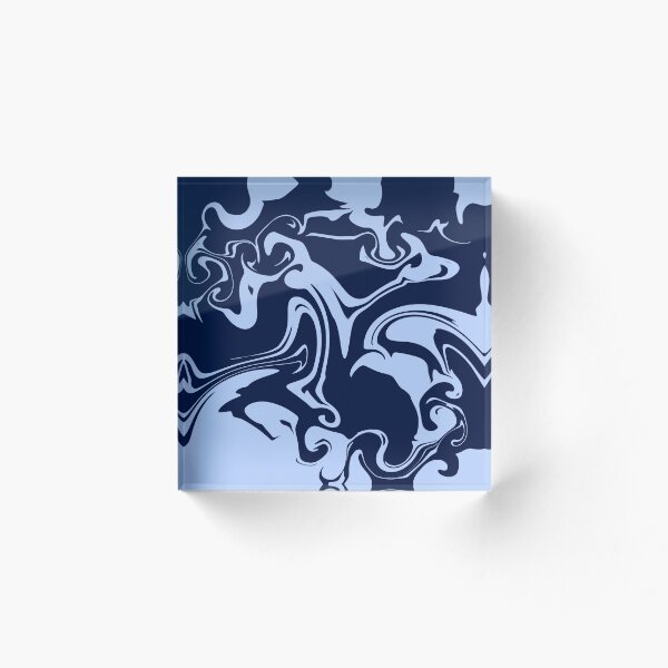 Item preview, Victorian Blue Liquid Swirl Abstract designed and sold by BleuAbstracts.