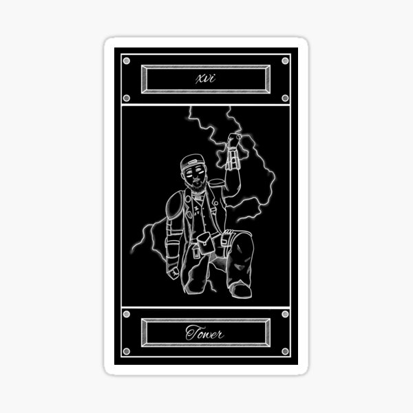 Item preview, Tarot Card - Tower designed and sold by StaticKlingShop.