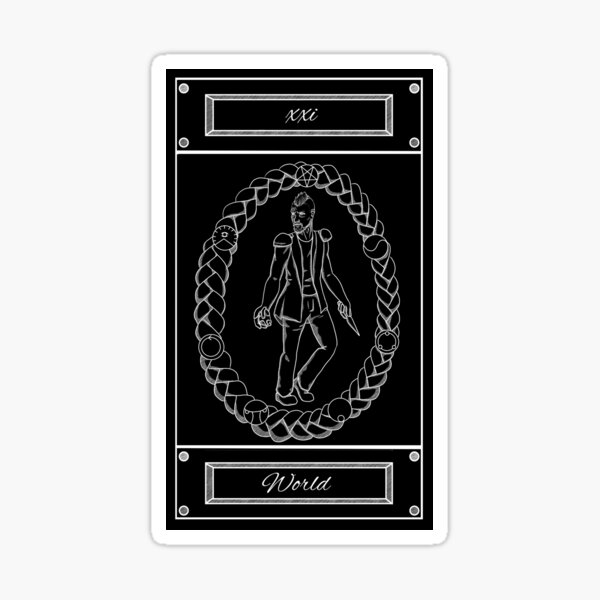 Item preview, Tarot Card - World designed and sold by StaticKlingShop.
