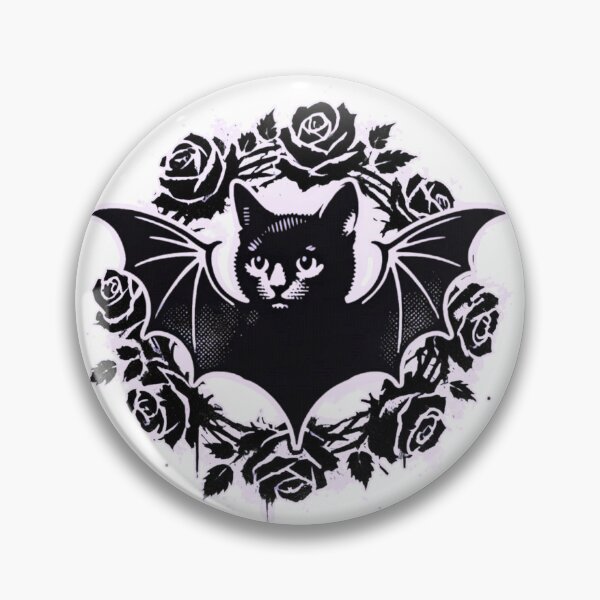 Item preview, Bat Cat And Roses designed and sold by GothEeek.