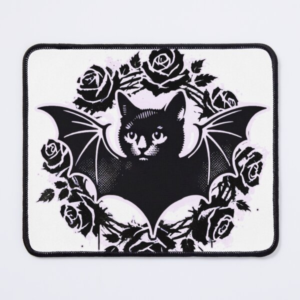 Item preview, Bat Cat And Roses designed and sold by GothEeek.