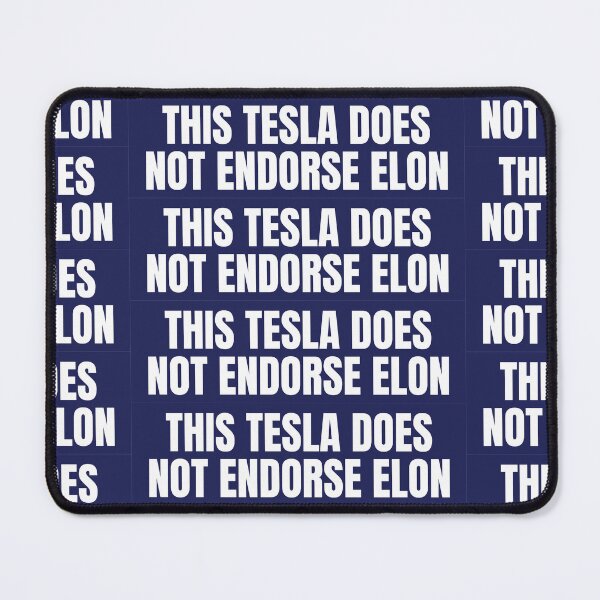 Item preview, THIS TESLA DOES NOT ENDORSE ELON BUMPER STICKER designed and sold by PIXEL POP DESIGNS - Beyond the Norm!.