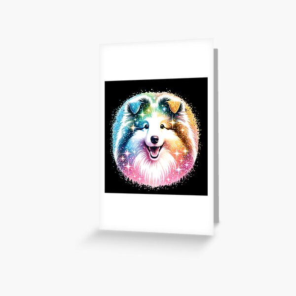 Item preview, Glitter Shetland Sheepdog Face designed and sold by TheAnimalZ00.