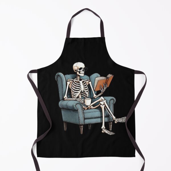 Item preview, A human skeleton reading a book designed and sold by whee25.