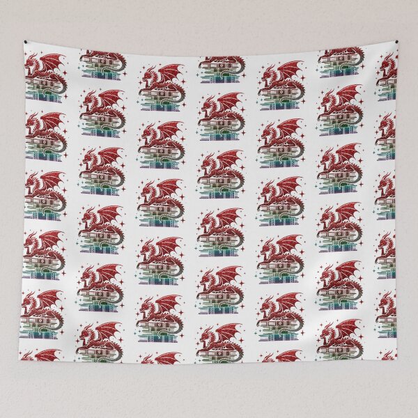 Item preview, Glitter Red Dragon And Books designed and sold by TheAnimalZ00.