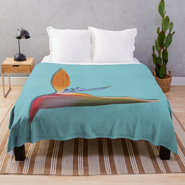 Item preview, Modern Tropical Turquoise Hand-Drawn Bird of Paradise designed and sold by Ordinary Elevated.