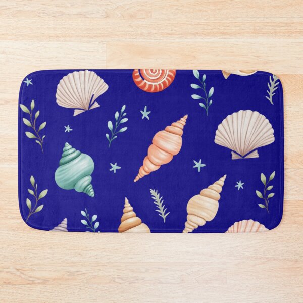 Item preview, WATERCOLOUR SEASHELL WITH STRANDS OF SEAWEED designed and sold by Divine Lens Art.