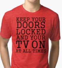 public service announcement Tri-blend T-Shirt