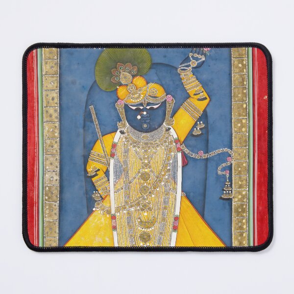 Item preview, Sacred Beauty – 19th-Century Rajasthani Painting of Shri Nathji designed and sold by HistoryOnWalls.
