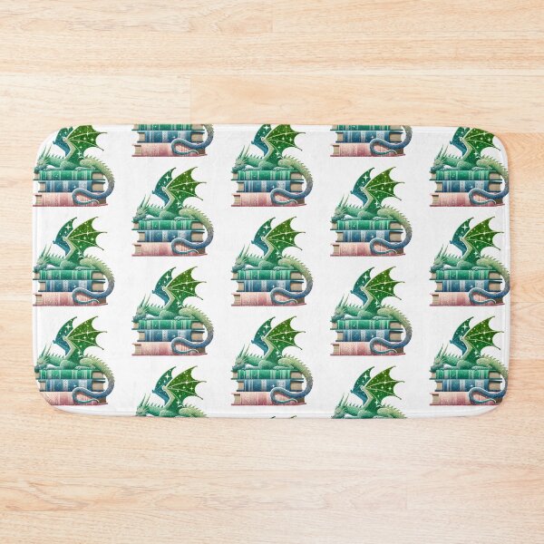 Item preview, Glitter Green Dragon And Books designed and sold by TheAnimalZ00.