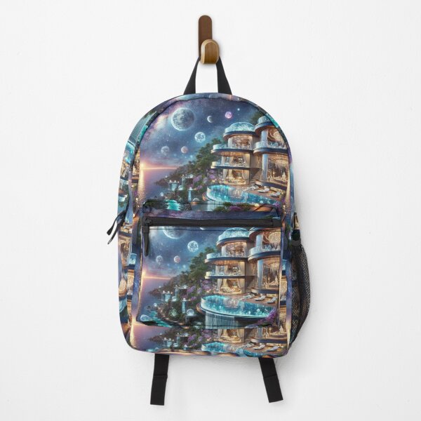 Item preview, Cosmic Cliffside Luxury – A Mansion Among the Stars designed and sold by Meta2Physical.