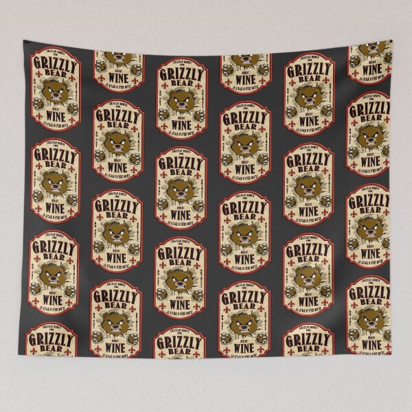 Item preview, Grizzly Bear Wine: Merlot designed and sold by ALS Designs.