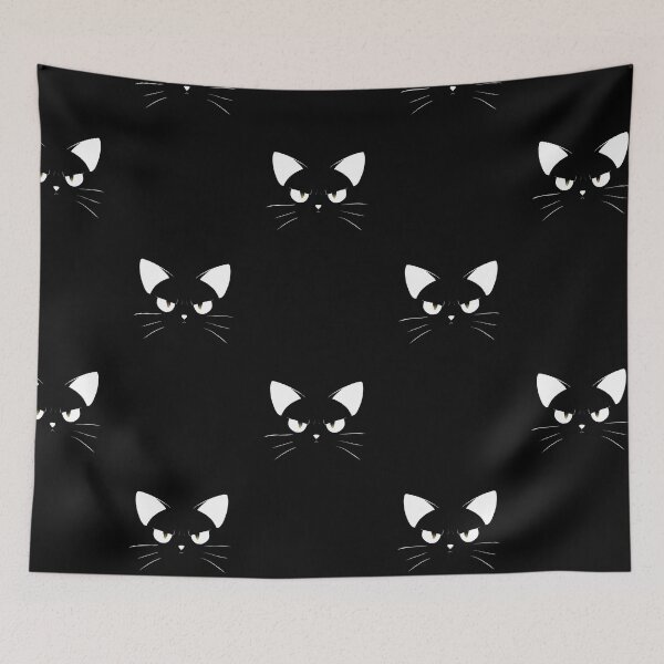 Item preview, Moody Cute Black Cat Angry Version designed and sold by HazeArtdesigns.