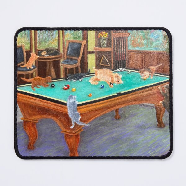 Item preview, Cats Playing Pool designed and sold by KarenZuk.