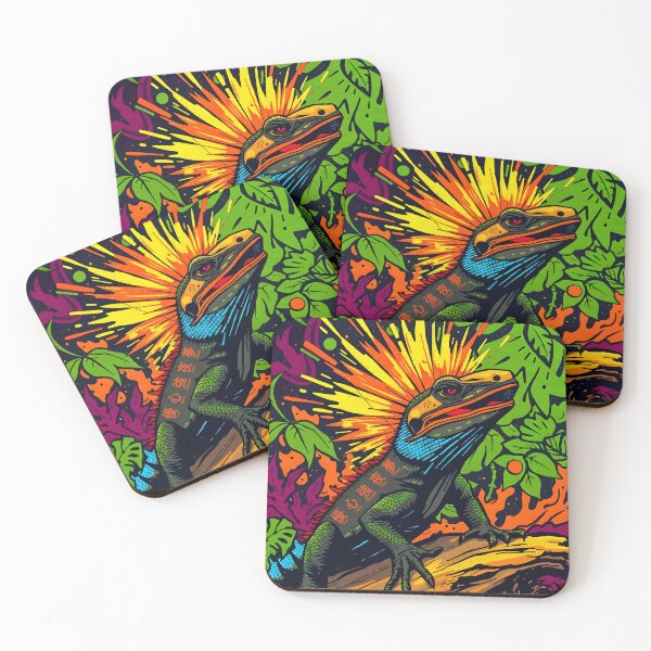 Item preview, Lizard Blaze – Jungle Spectrum Pop Art designed and sold by WildlifeInc.