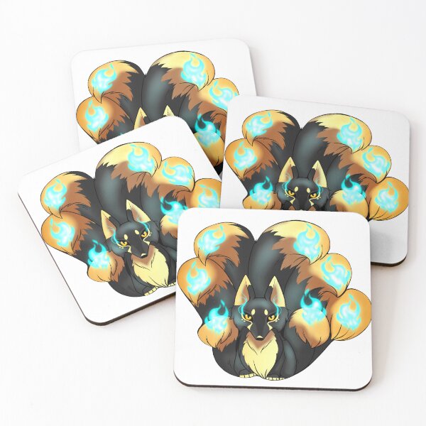 Item preview, Cookie cutter art black Kitsuné 7 tails designed and sold by Kitsunefire7.