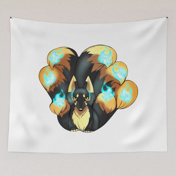 Item preview, Cookie cutter art black Kitsuné 7 tails designed and sold by Kitsunefire7.