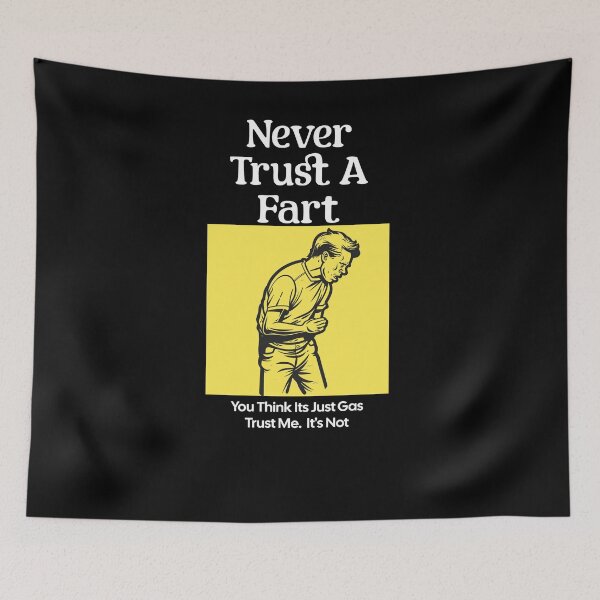 Item preview, Never Trust a Fart - Funny Retro Humor Design designed and sold by Teacher2Nerds.