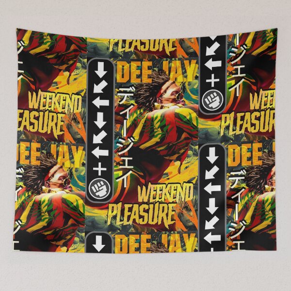 Item preview, Dee Jay Retro Street Fighter Gaming Art designed and sold by Back2Collage.