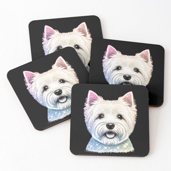 Item preview, Glitter West Highland White Terrier Dog  designed and sold by TheAnimalZ00.