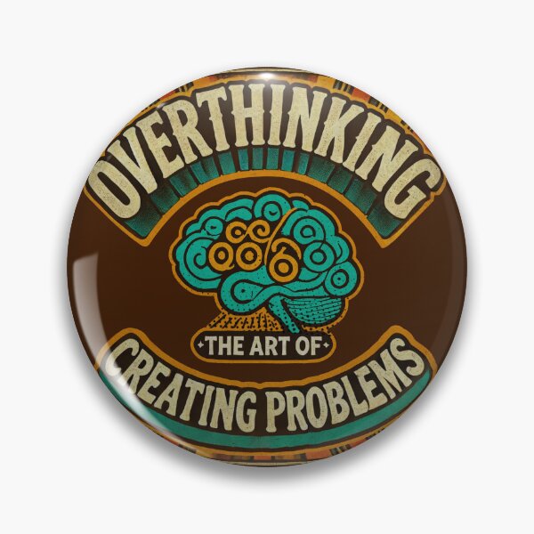 Item preview, Overthinking - The Art of Creating Problems | Retro Vintage Design designed and sold by Gawii.