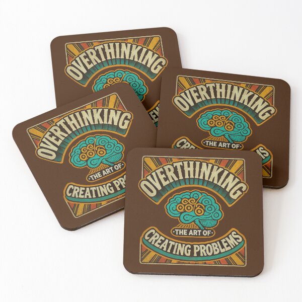 Item preview, Overthinking - The Art of Creating Problems | Retro Vintage Design designed and sold by Gawii.