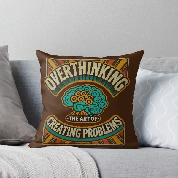 Item preview, Overthinking - The Art of Creating Problems | Retro Vintage Design designed and sold by Gawii.