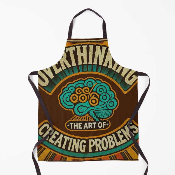 Item preview, Overthinking - The Art of Creating Problems | Retro Vintage Design designed and sold by Gawii.