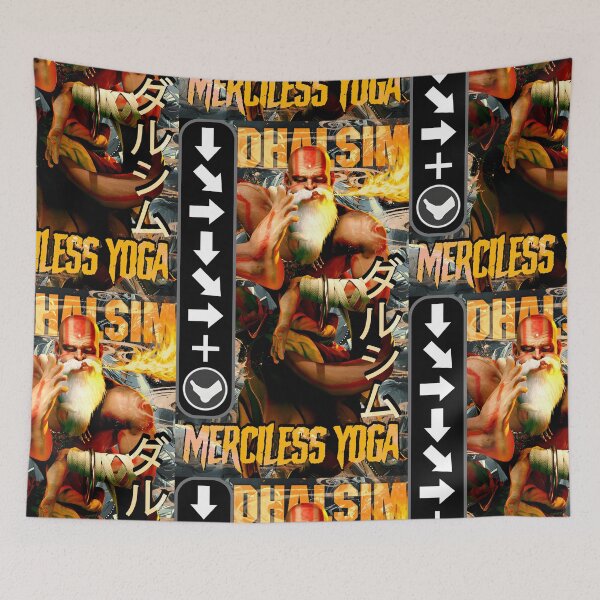 Item preview, Dhalsim Retro Street Fighter Gaming Art designed and sold by Back2Collage.
