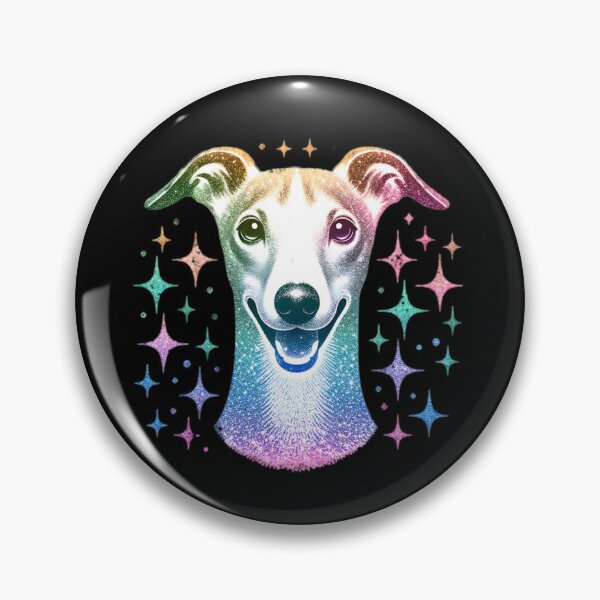 Item preview, Glitter Whippet Dog Face designed and sold by TheAnimalZ00.
